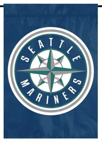 Seattle Mariners Premium Garden Flag Banner Applique Embroidered 12.5x18 Inch