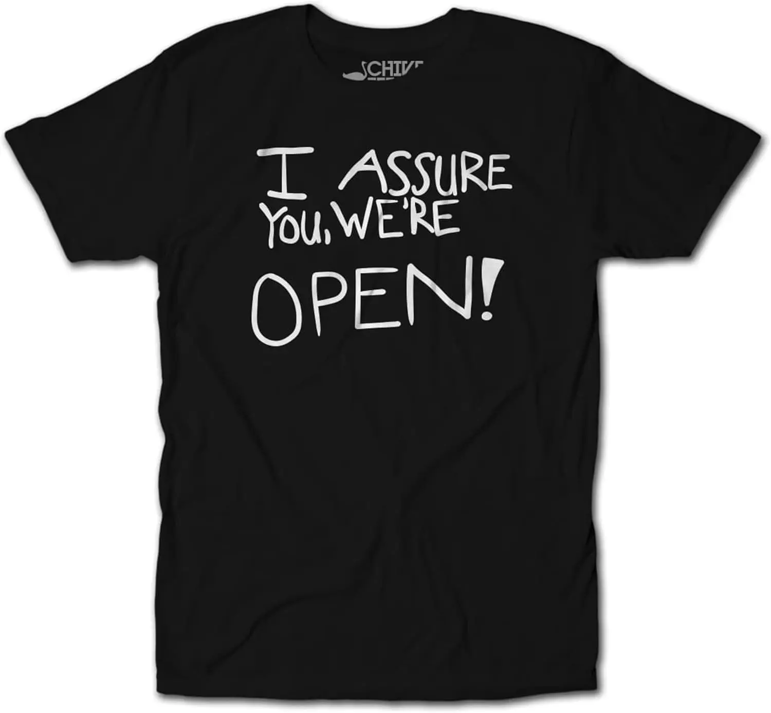 Men's I Assure You We're Open Clerks Kevin Smith 90s Movies T-Shirt