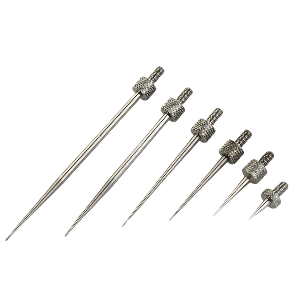 6pcs Digital Test Indicator Contact Point Stem Rod Depth Gauge Measure Home DIY Measurement High Speed Steel Tools