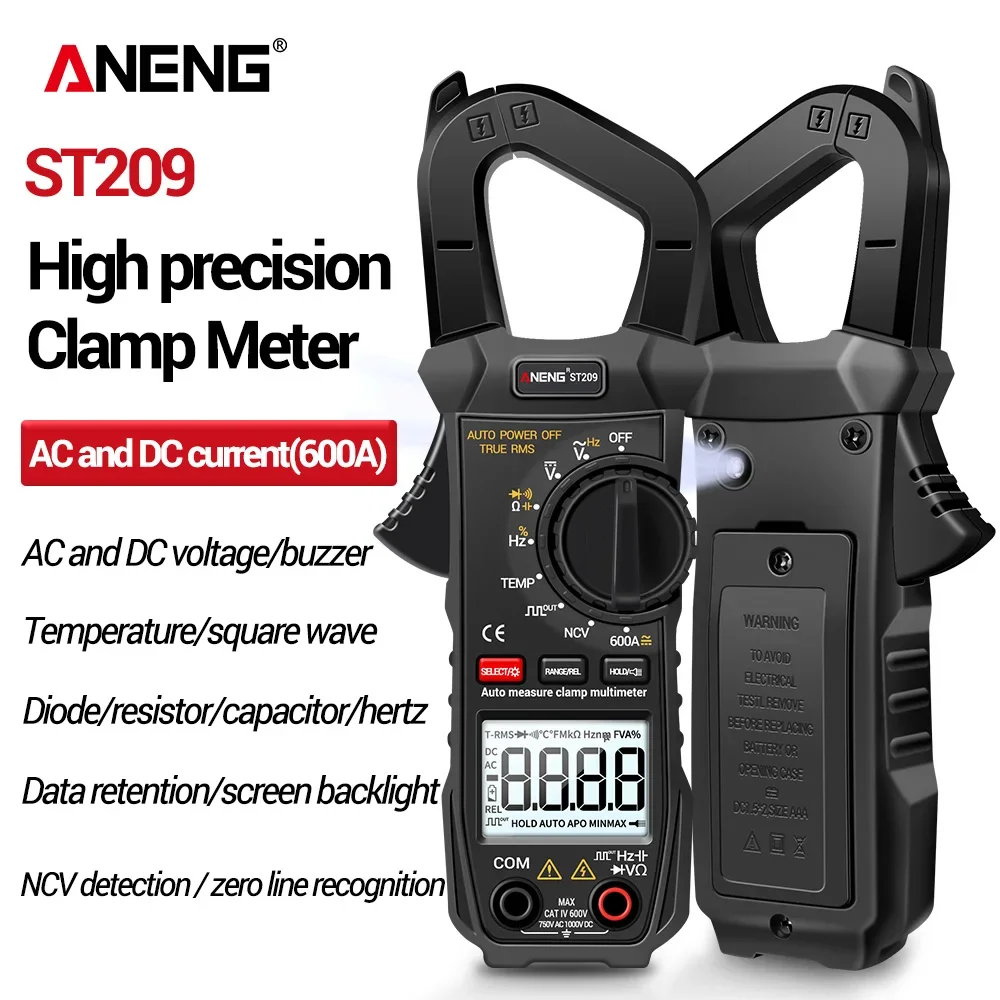 ANENG ST209 6000 Zählt True RMS Digital Professional Multimeter Clamp DC/AC Strom Clamp Tester Meter Voltmeter Auto Range