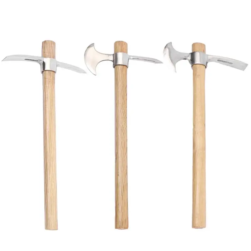 Pick Axes For Digging Stainless Steel small Pick Axe 2 In 1 Efficient Hand Pick Axe With Handle Multifunctional Garden Pick Axe