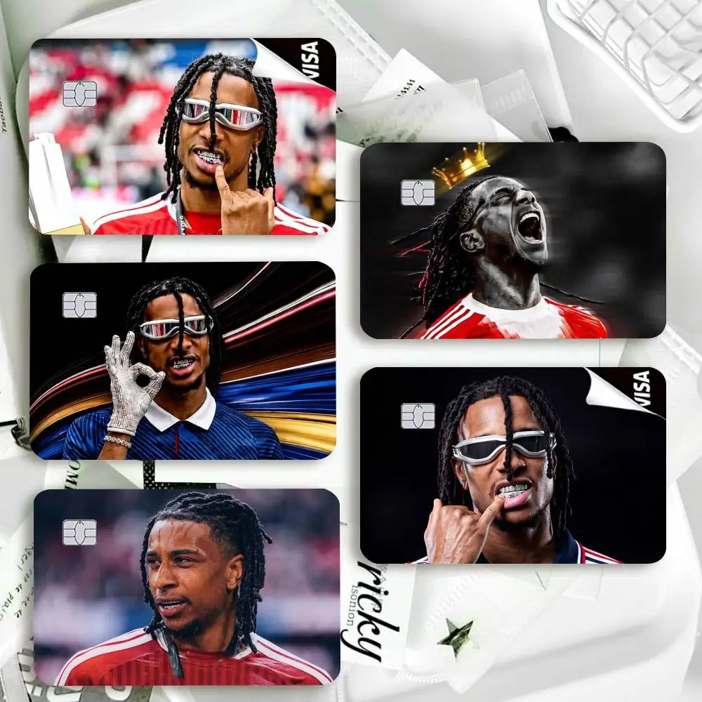 King of Assists Michael Olise Waterproof Film Skin Cover Credit Card Stickers Debit Front Bank Bus Pass