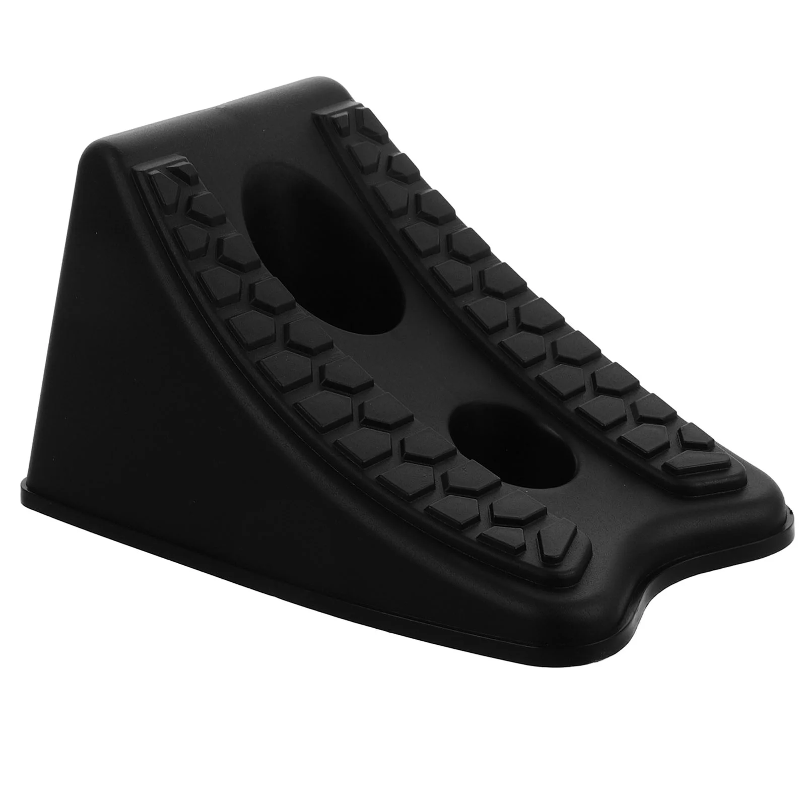 

Positioning Wheel Blocker Trailer Car Accessory Tire Ramp Vehicle Chock Backstop Ramps Heavy Duty Plastic for Driveway