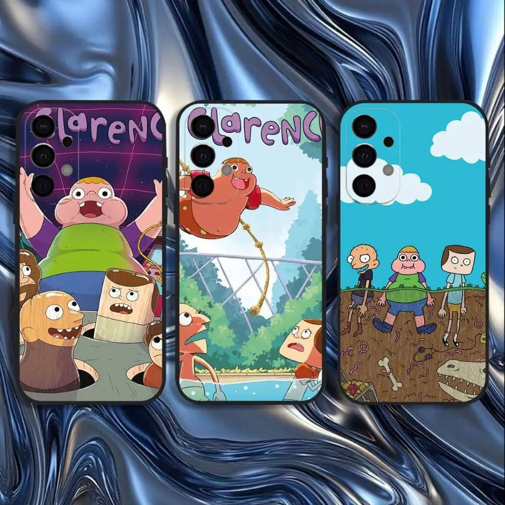

Funny-C-Clarence-cartoon Phone Case For Samsung S25,S24,S21,S22,S23,S30,Ultra,S20,Plus,Fe,Lite,5G Black Cover