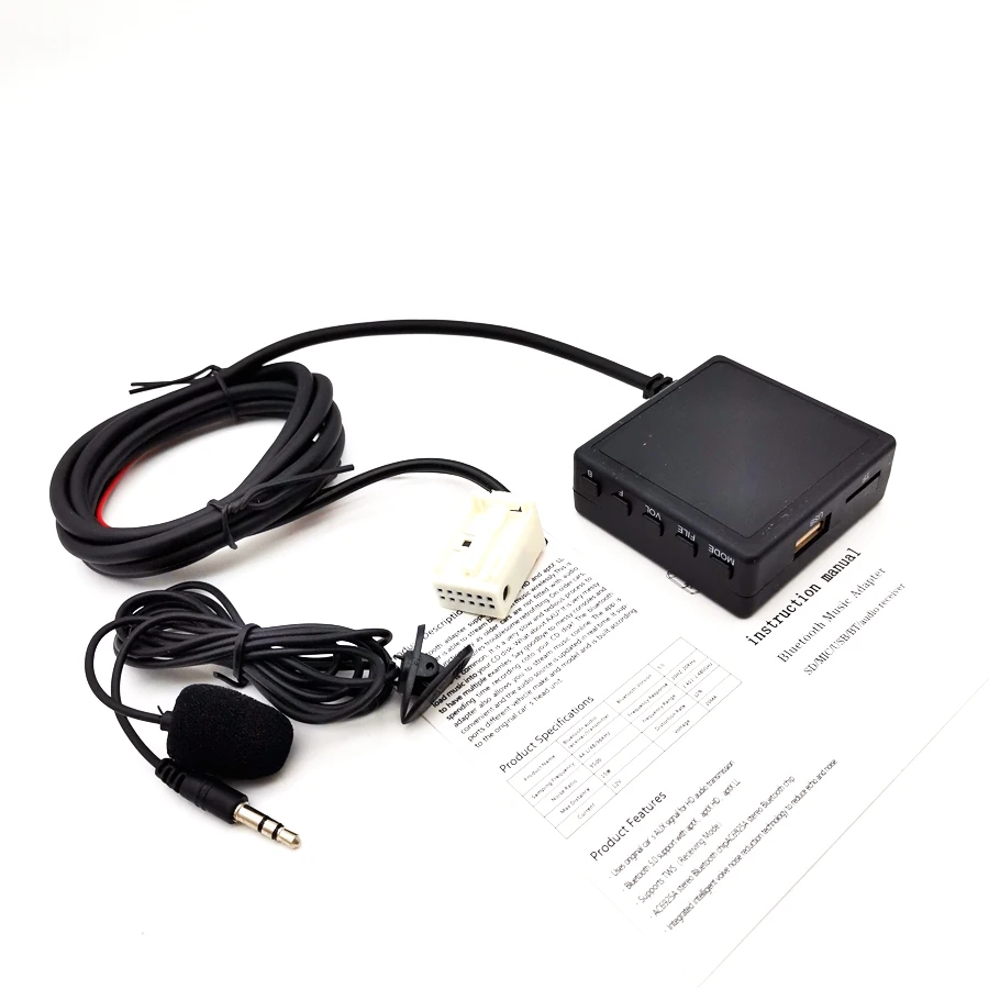 Kit d'adaptateur auxiliaire USB Bluetooth, AUX, BMW E60, E63, E64, E66, E81, E82, E70, E90