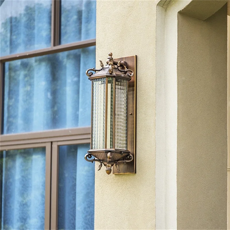 BERTH – applique murale d'extérieur LED classique rétro de luxe, étanche IP65, décorative pour la maison