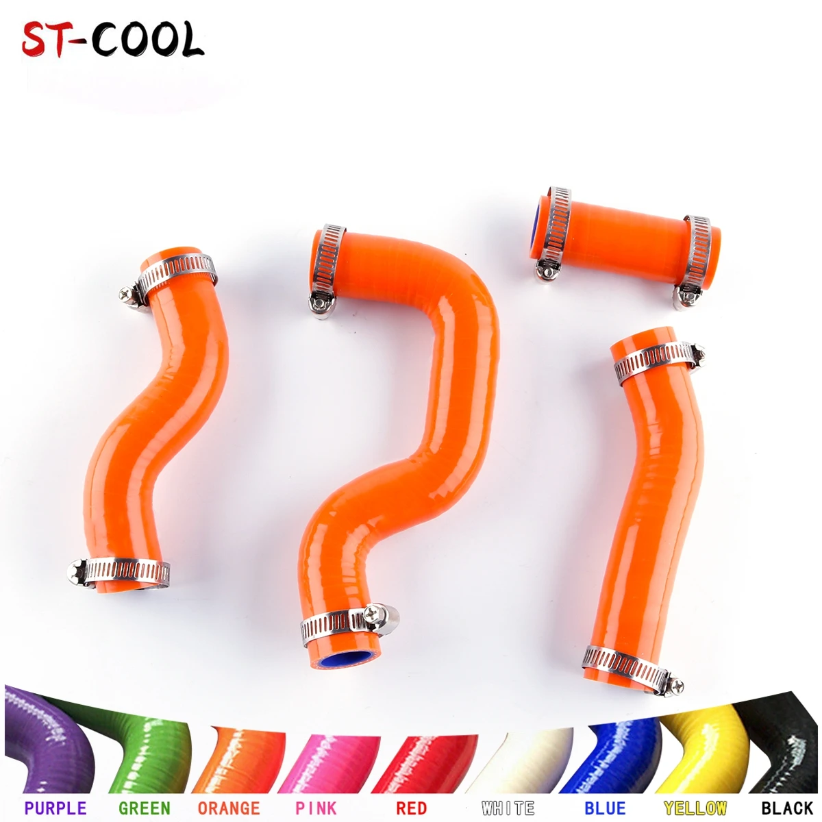 FOR KTM 450 SXF 450SXF 2013 2014 2015 Silicone Radiator Coolant Hoses Tubes Kit Piping 4Pcs 11 Colors