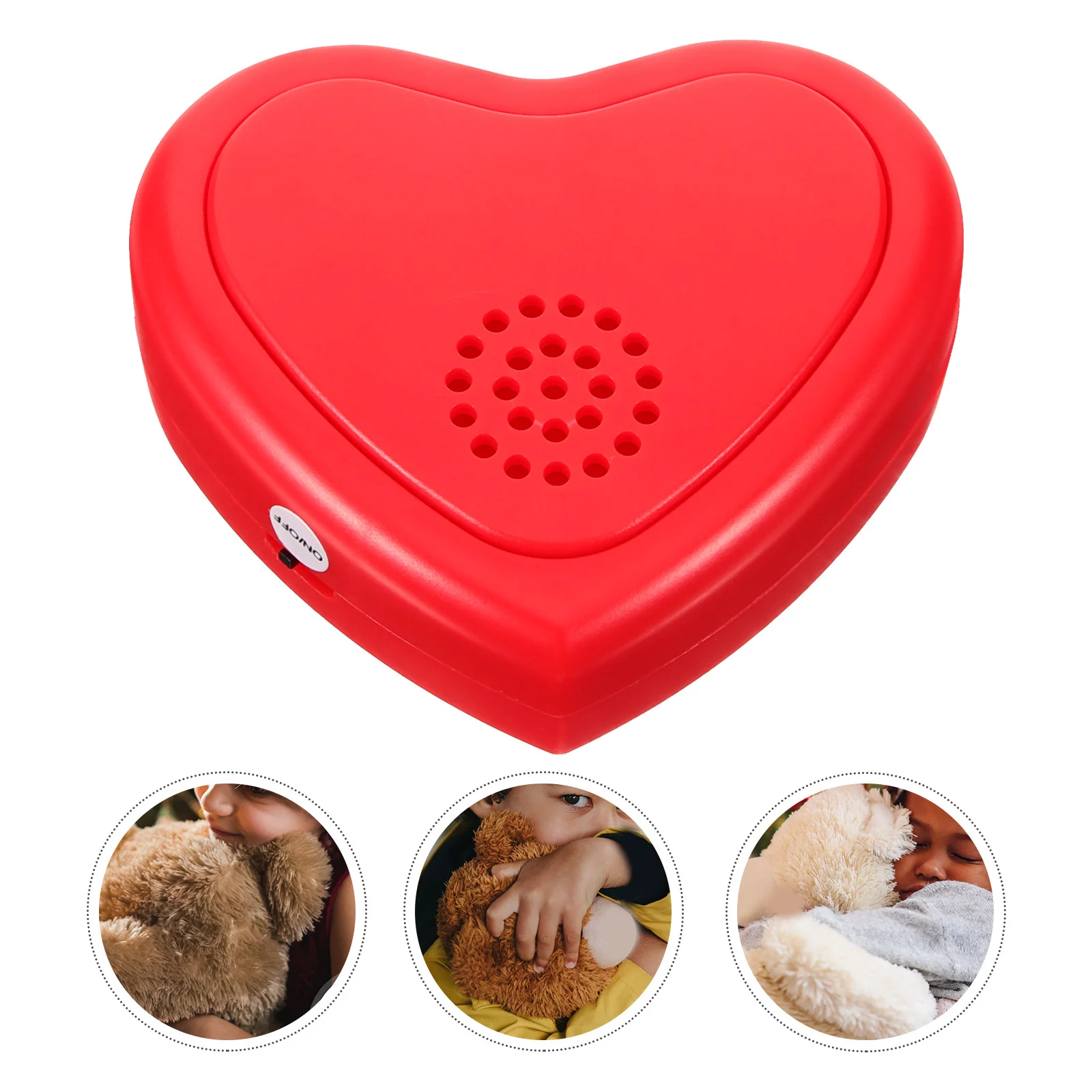 Sound Recorder Sounding Heartbeat Simulator Pet for Pets Plastic Kids Simulation Toy Stuffed Animal Child Plush Small