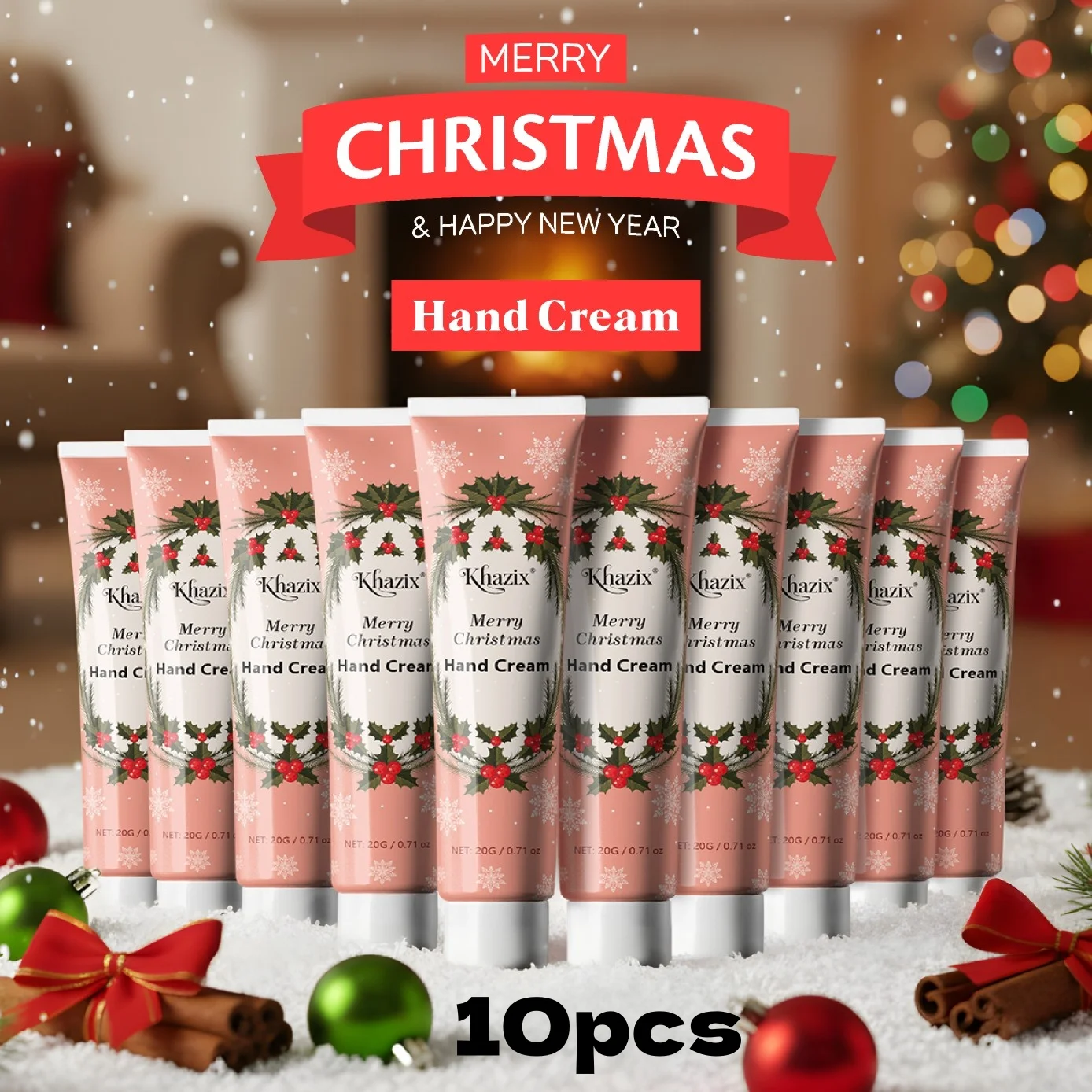 Regalo cálido de Navidad: crema de manos de manteca de karité. A base de plantas, nutre eficazmente las manos y los pies, mantendolos suaves y tiernos este invierno.