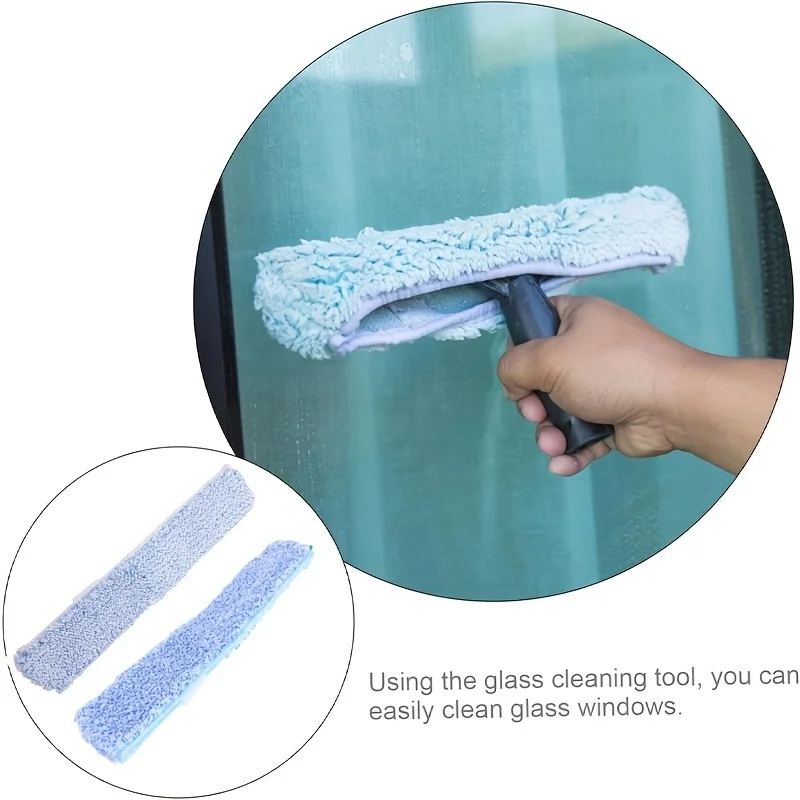 

35cm Window Scrubber Replacement Window Glass Scrubber Washable Reusable Sleeve Cleaning Tool for Home Bathroom
