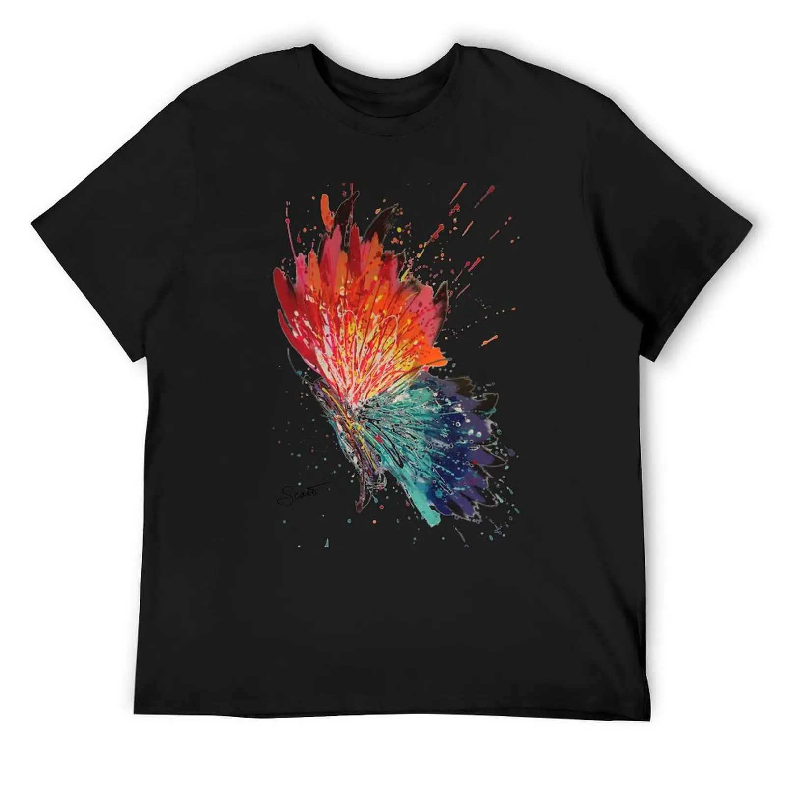 

Splash Butterfly T-Shirt new edition quick drying Anime t-shirt designer t shirt men