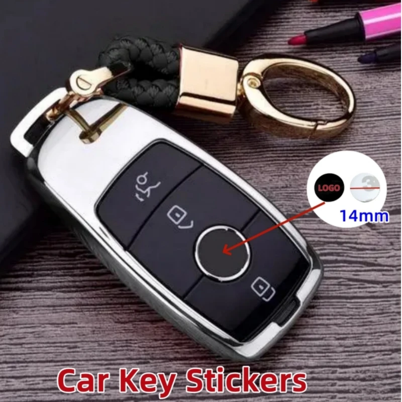2pcs/5pcs 14mm Aluminum Car Key Sticker Badge Emblem Replacement For Opel Astra Insignia Mokka Zafira Corsa Vectra Antara Meriva