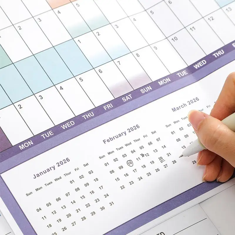 Calendario de pared anual de 2025 Póster Planificador de pared anual anual de 12 meses Calendario de pared de 2025 Calendarios de cartel de planificador anual de 2025 Jan