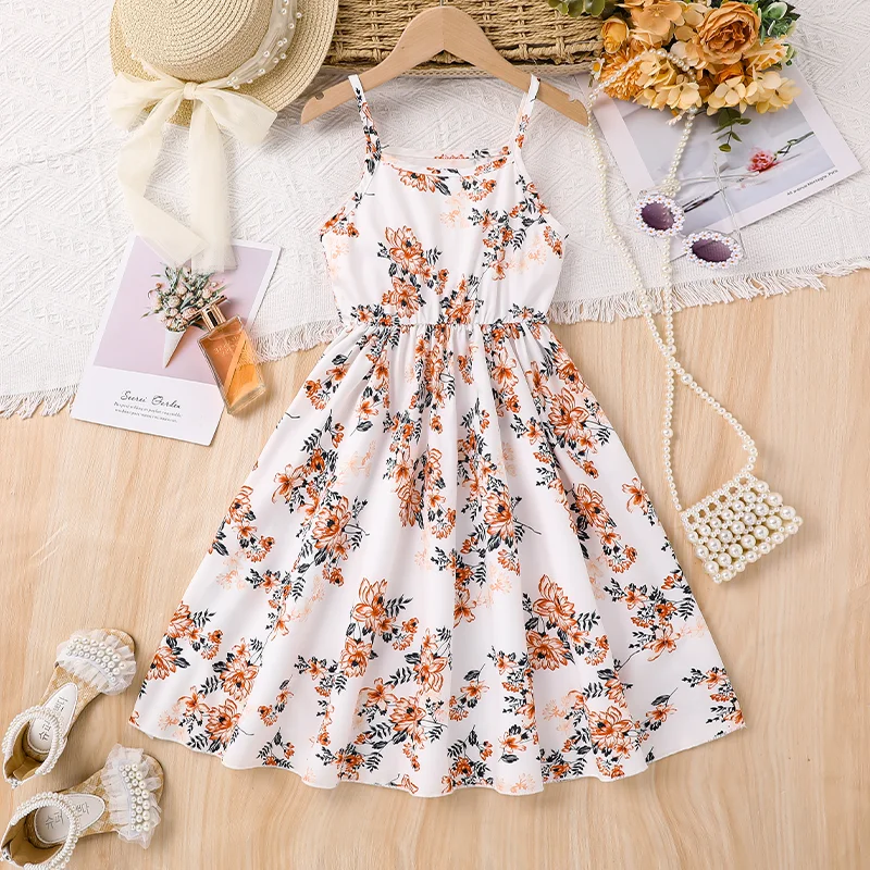 

2025 Summer Cross-Border Girls' Versatile Suspender Dresses