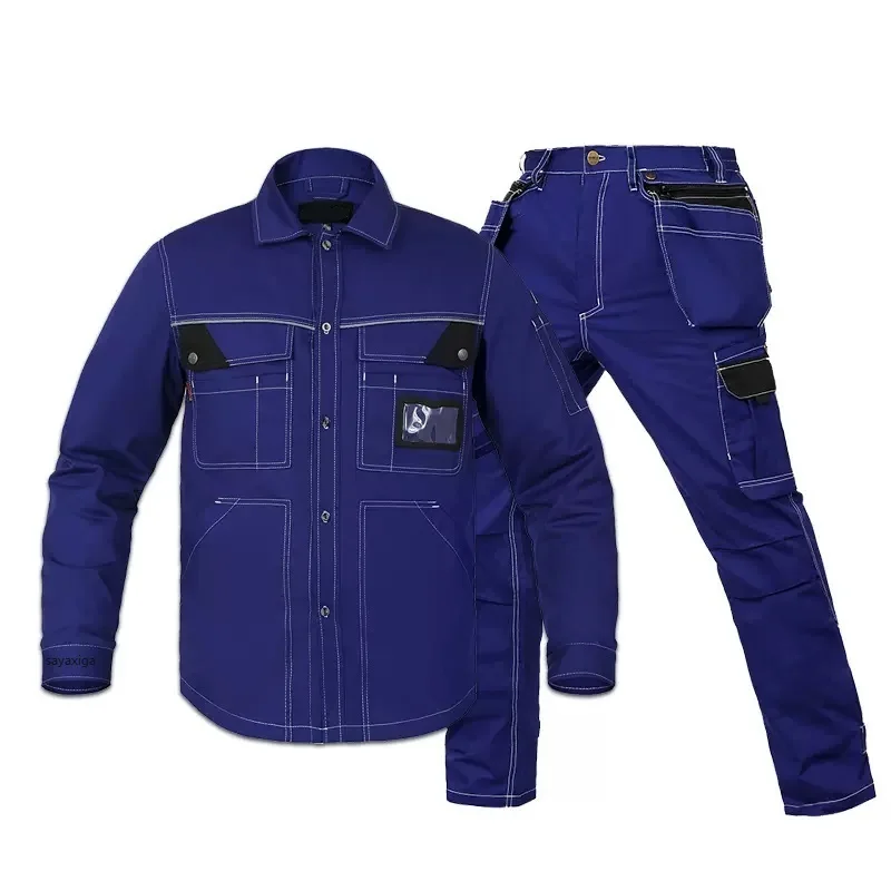 Summer Work Clothing Workwear Clothes For Men Workmen Coveralls Uniform Car Workshop Multi Pockets Workshop Mechanics work Suits