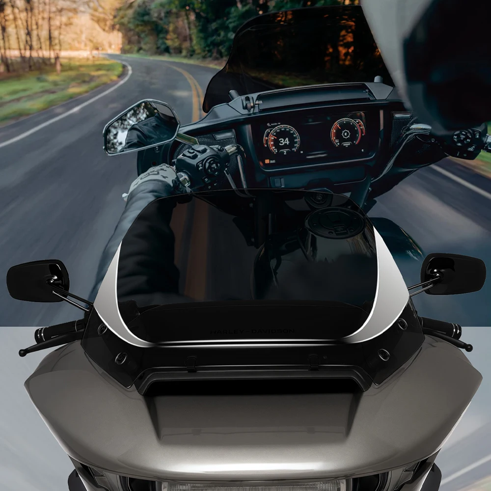 منحرف الرياح للزجاج الأمامي للدراجات النارية مقاس 12 بوصة لدراجة Harley Touring CVO Road Glide FLTRX FLTRXSE ST FLTRXSTSE 2023 2024 2025 #2