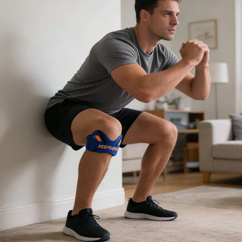 1pcs  Patella Band Protection Kneecap Knee Tendon Support Strape Brace Adjustable Absorption Compression Pad Basketball