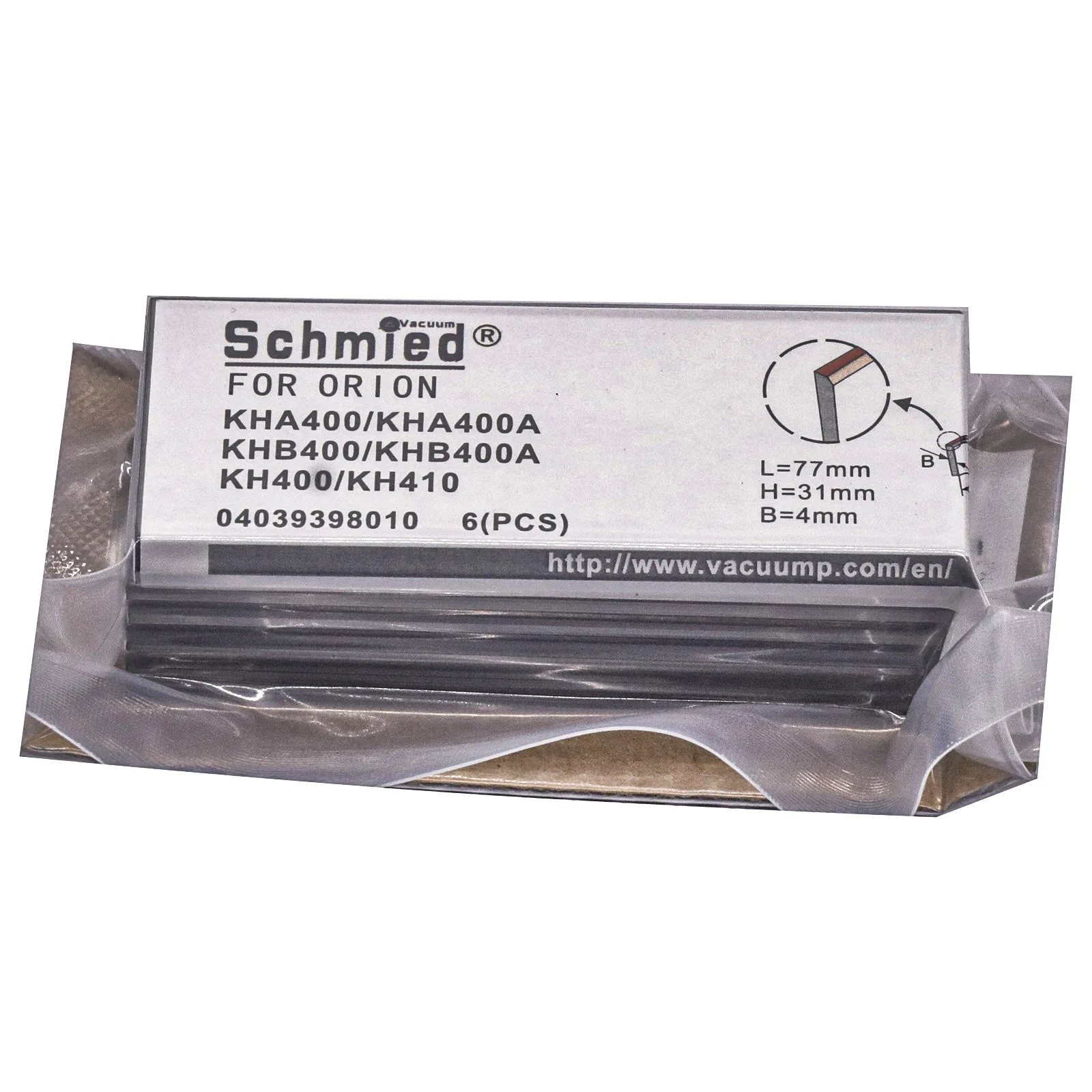 

6 шт. угольные лопасти 04039398010 для насоса ORION KHA400, KHA400A, KH400, KH410, KHB400, KHB400A 77-31-4 мм