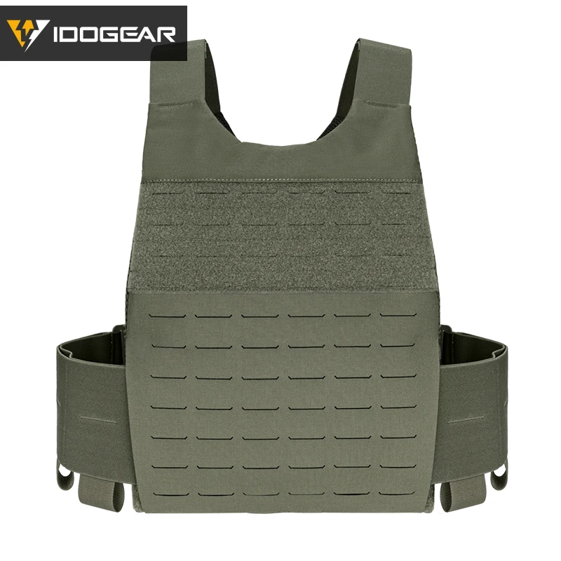 IDOGEAR Tactical FCSK 30EX MOLLE Vest 3320 Inner Plates Durable Nylon Quick Release Call Sign Patch 3320