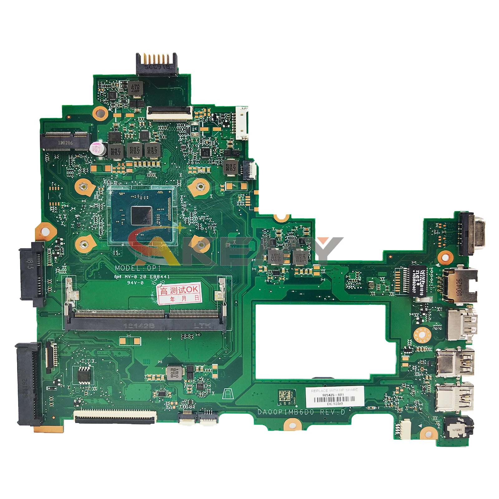 Imagem -04 - Akemy Da00p1mb6d0 Laptop Motherboard para hp Pavilion 240-g6 14-bs 925425001 925425601 Mainboard N3060 N3350 N3710 Cpu