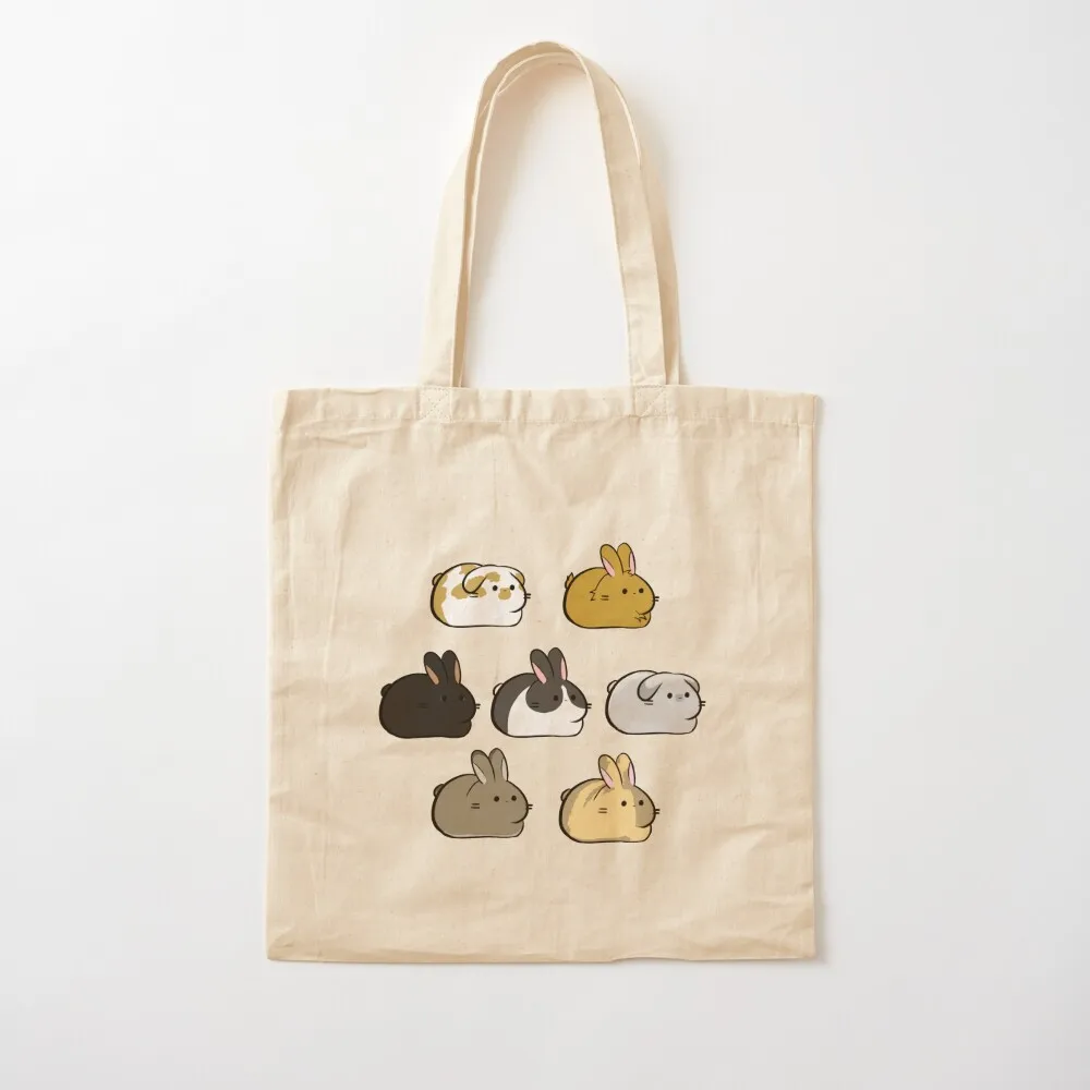 cute bunny rabbits loaf Tote Bag shopper bag women foldable reusable bag shoping Portable shopping