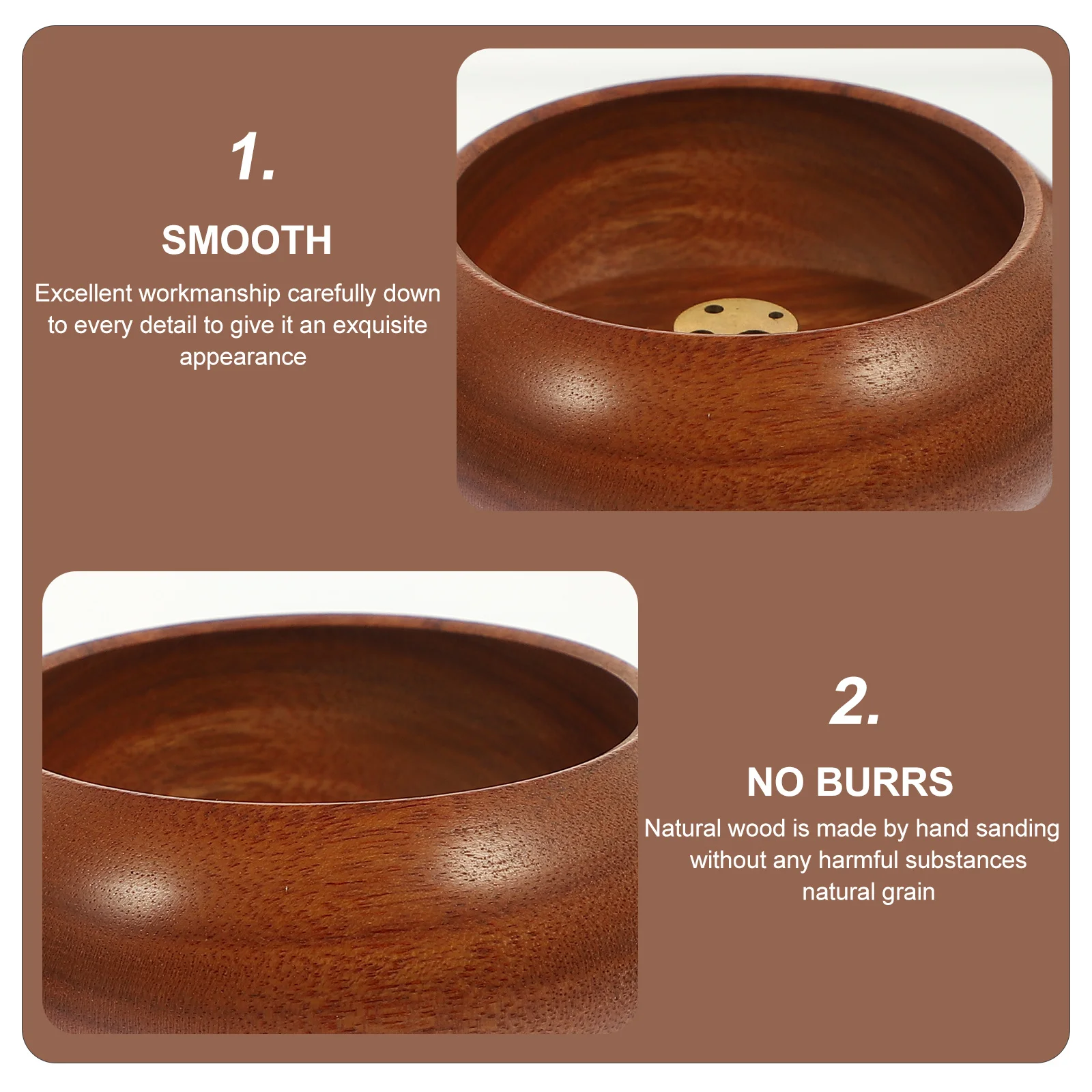 

Travel Incense Holder Round Wooden Burner For Home Office Desktop Decor Elegant Censer Craft Aromatic Stand