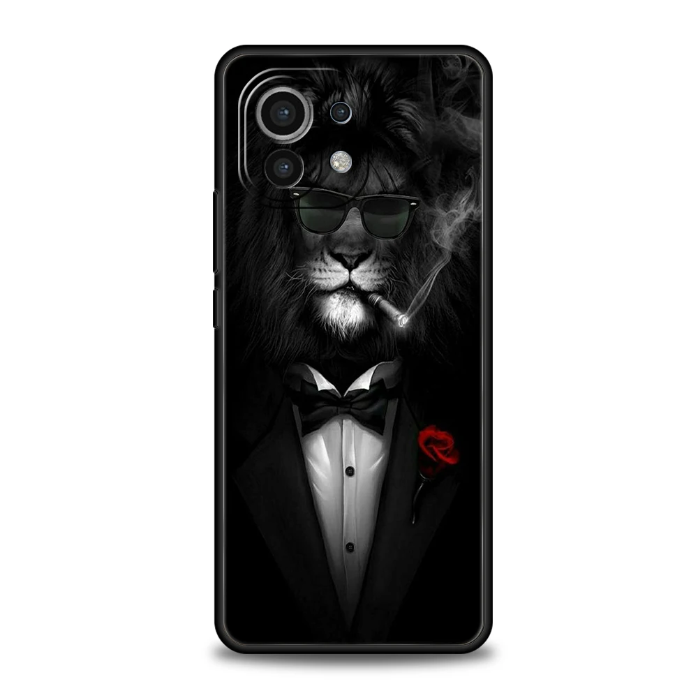 Animal Lion Phone Case For Xiaomi Mi X3 X4 NFC F3 M3 M4 GT Note 9T 10T 10 11 Ultra 11T 11X 12 Pro Lite 5G Silicone Shell Fundas