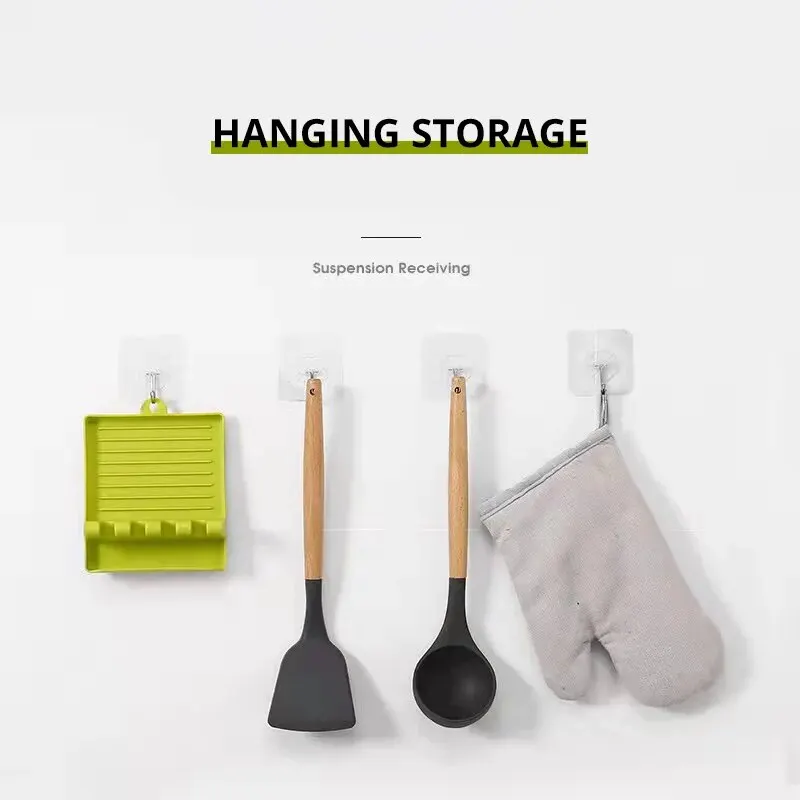 1 unidad de soporte de cocina para espátulas, tapas de ollas, cucharas y utensilios de cocina, para encimera, con soporte para cucharas de sopa y palillos