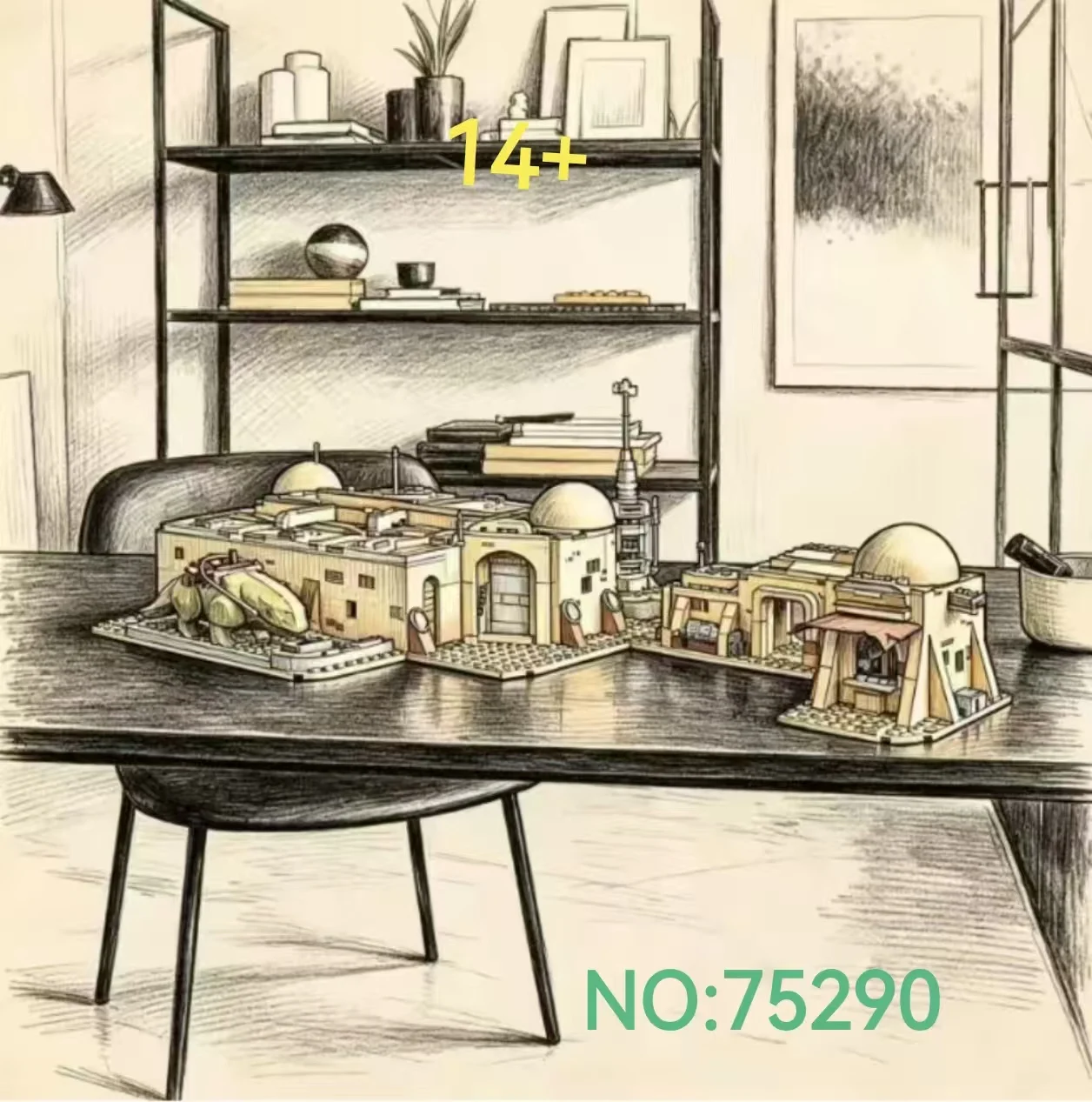 2026 New 3187 City Space City Alice's Tavern Home Decoration Model Ornaments Adult Birthday Gifts