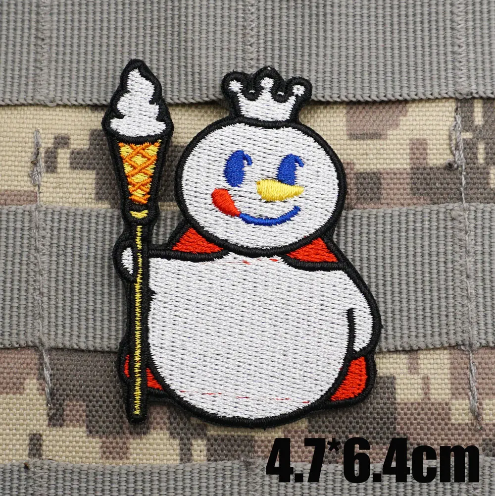 AA122-2 Honey Snow Ice City Beverage Store logo EMBROIDERY PATCH