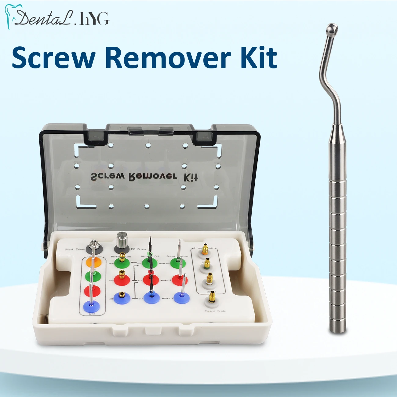 Dental Implant Tool Screw Remover Kit Drill Guide Extraction Sit Broken Fixture Surgical Instrument