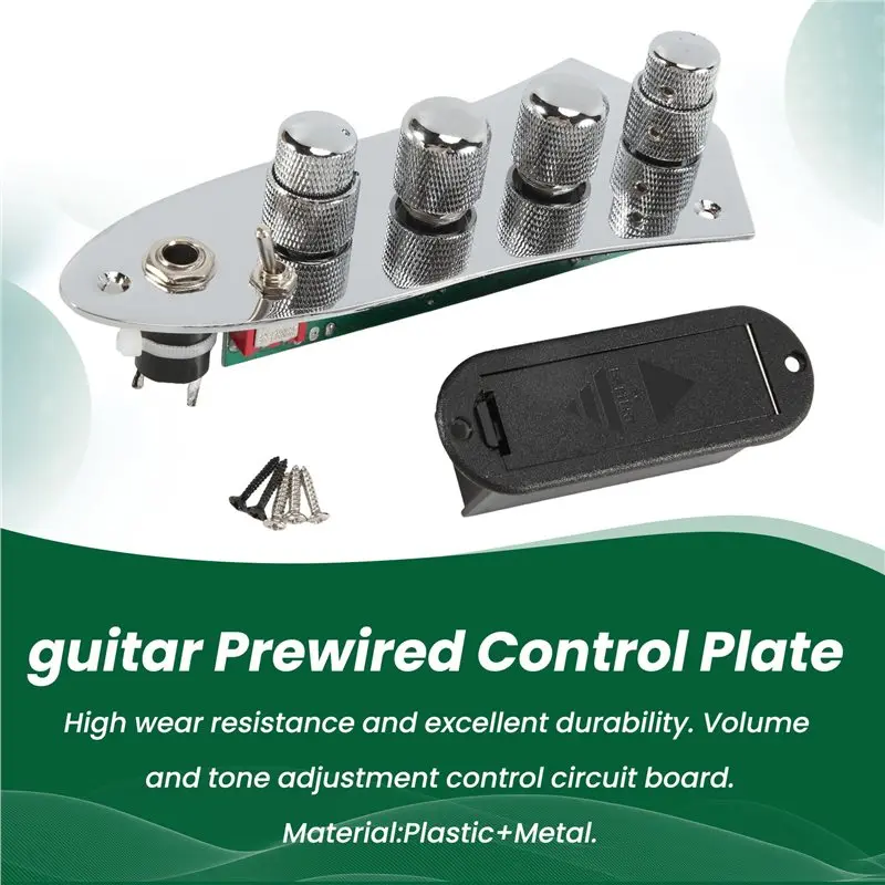 Superior-5 Jazz JB Bass Loaded Wired Control Plate Guitar Parts Plastic+Metal For 4/5 String Bass view 3