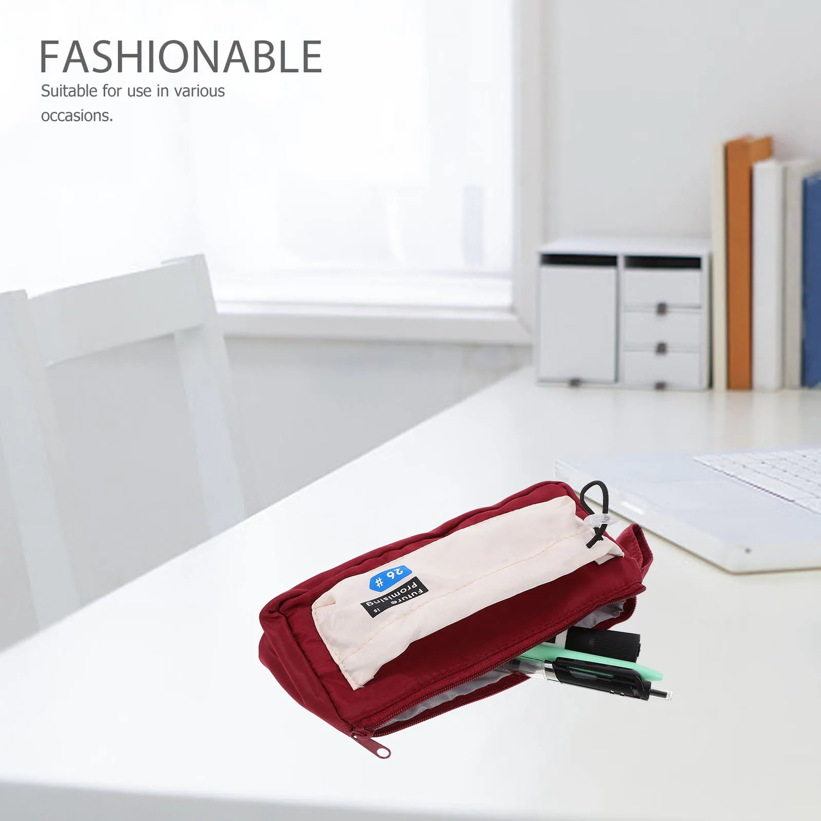 

Multifunctional Canvas Pencil Pouch Large Capacity Soft Zipper Stationery Bag Cute Aesthetic School Supplies for Girls Boys