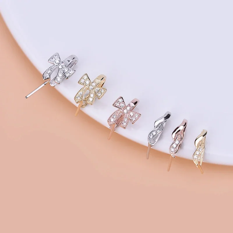 

s925 sterling silver hollow double happiness pendant buckle jade pendant crystal gem pendant pin buckle clip buckle head