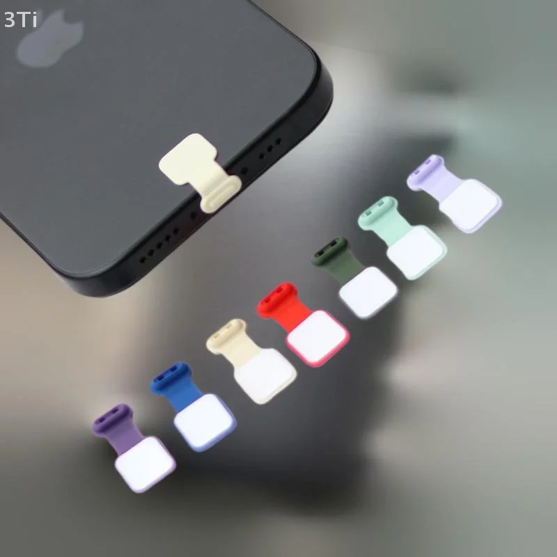 2pcs 휴대 전화 합금 플러그 방진 방수 플러그 충전 포트 실리콘 보호기 아이폰 X/12/13pro에 대 한 분실 방지 캡