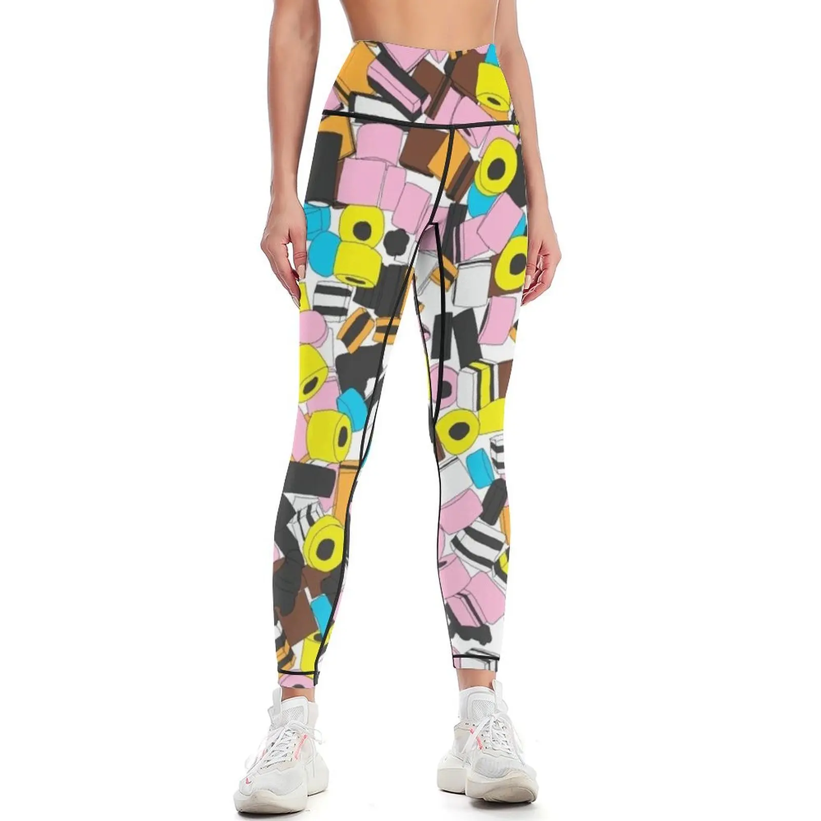 

Lots of Liquorice Allsorts Leggings Women's sports flared Women's fitness Womens Leggings