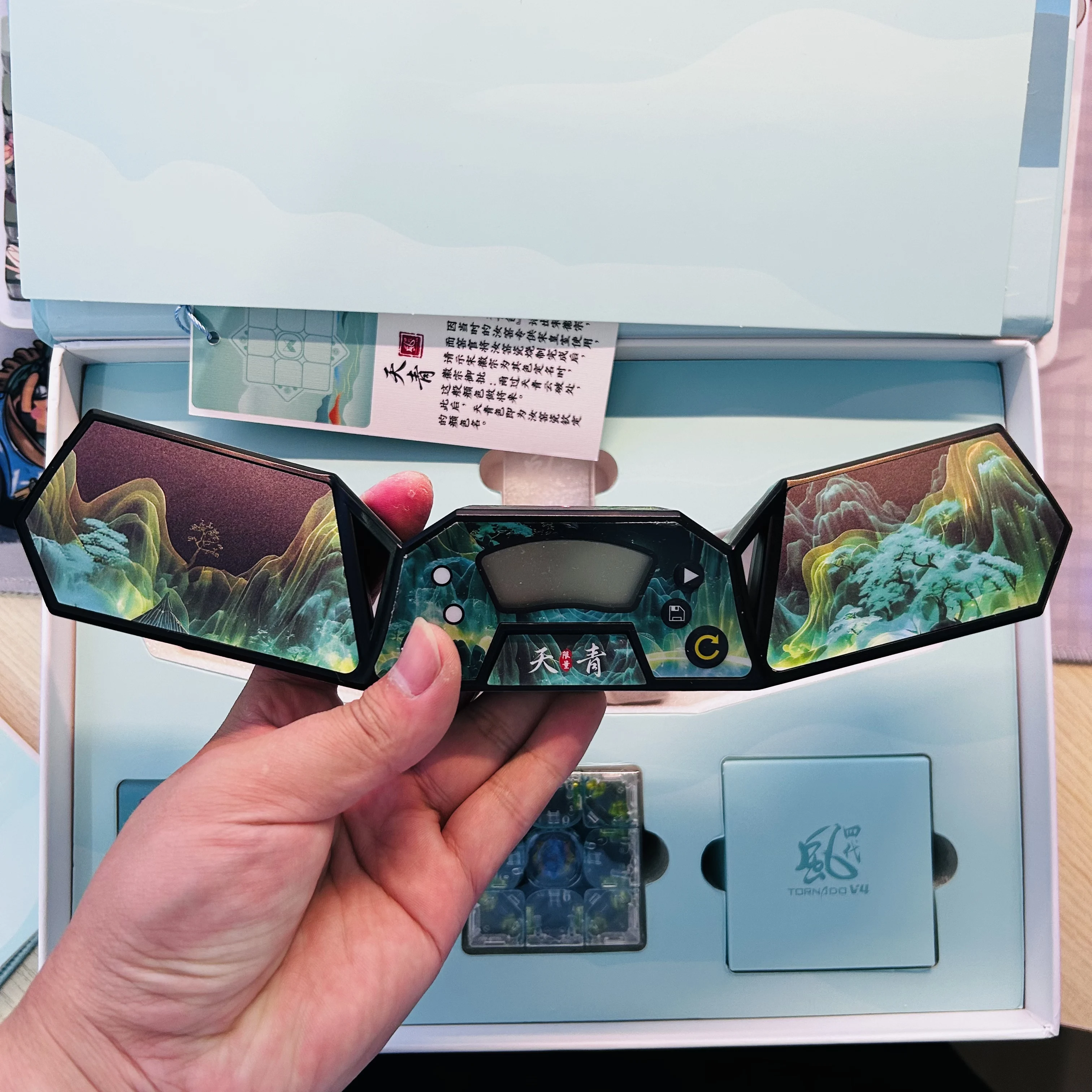 2024 qiyi xmd tornado v4 m 3x3x3 cubo edição limitada qiyi x-man tornado v4m 3x3 versão magnética velocidade mágica cubo quebra-cabeça brinquedos