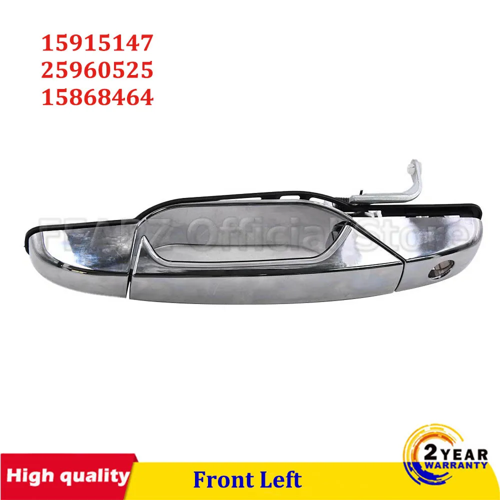 

Rear Right Chrome Outside Door Handle for 07-13 Chevrolet Chevy GMC Cadillac 15915660 22738726 25960522 GM1521130