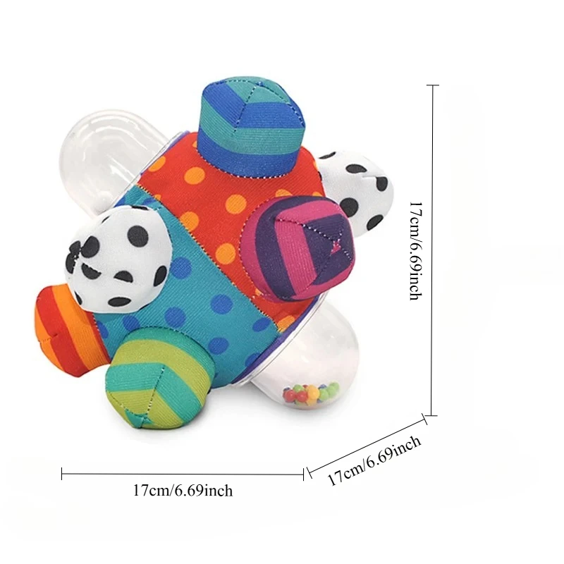 ألعاب الجرس الحسية للأطفال الصغار كرة بامبي التنموية المعرفية خشخيشات لحديثي الولادة لعبة تطوير الدماغ للأطفال الرضع هدية