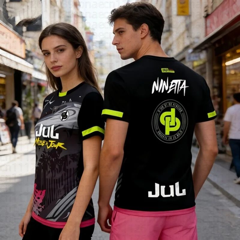 90 Minutes Series MM9 JUL Football Shirt Men's Summer Outdoor Sports Quick-drying Jersey Oversized Fitness Family Kids Tees Tops