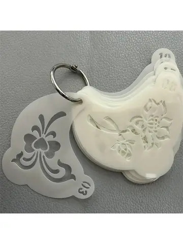 20Pcs Reusable Face Painting Stencils - Durable Pet Plastic, Washable & Reusable with Assorted Floral, Spiderweb, Heart Designs