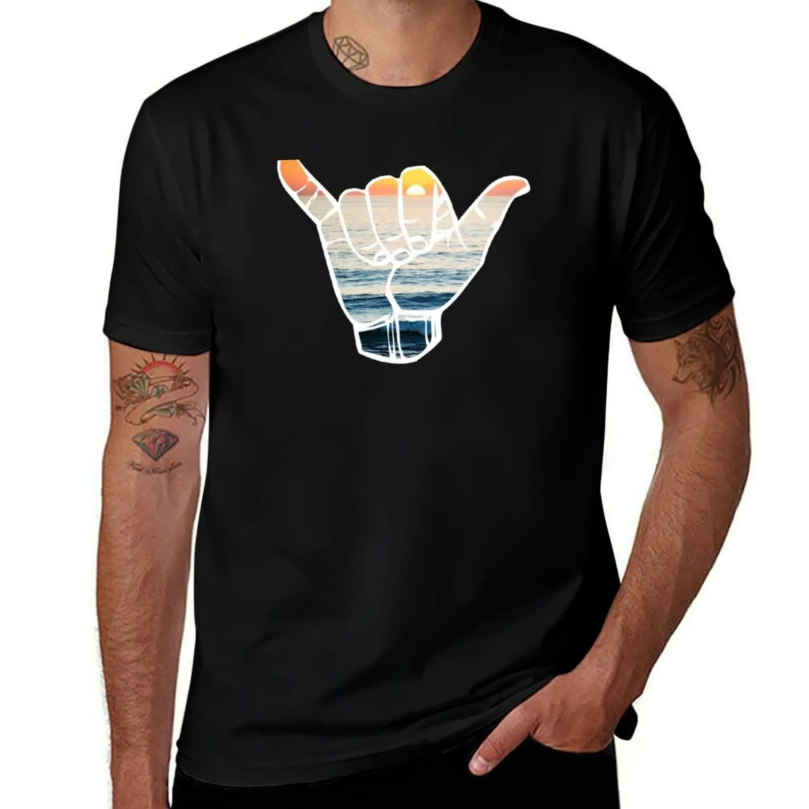 Shaka T-Shirt Lightweight Print T-Shirt