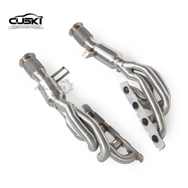 

Высокоэффективный выпускной коллектор подходит для Audi R8 V8 4.2 2008-2018 с изолированным выхлопным коллектором