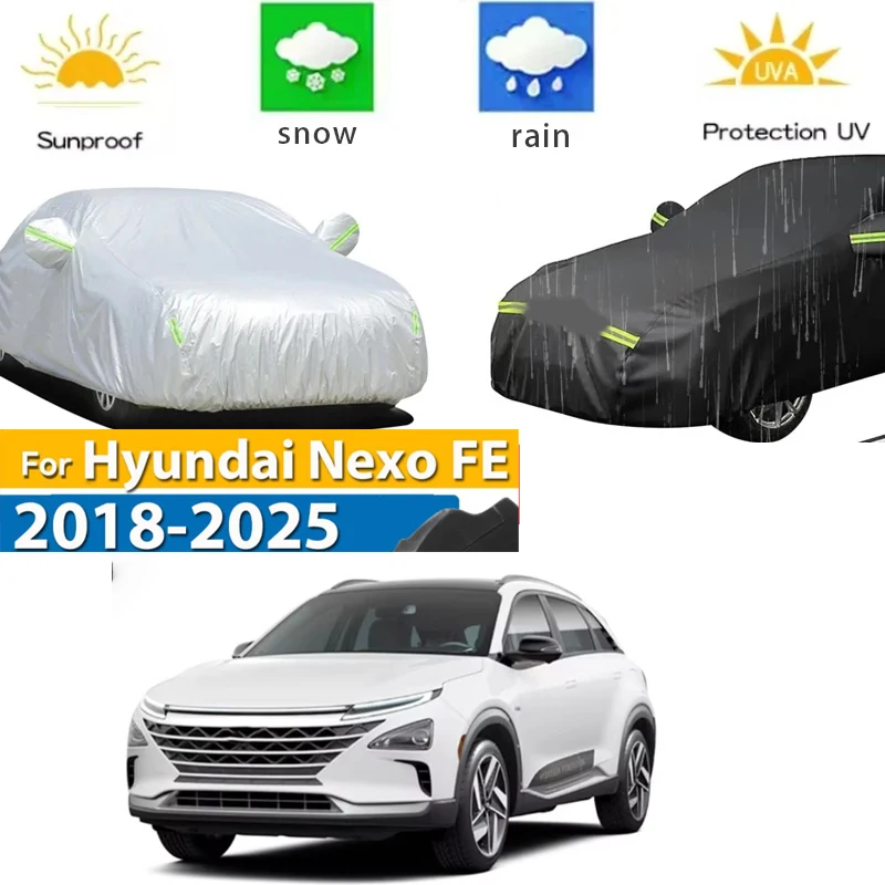 

For Hyundai Nexo FE 2018 - 2025 Full Car Covers Outdoor Sun Anti UV Rain Snow Dust Protection Oxford Cloth Accessories