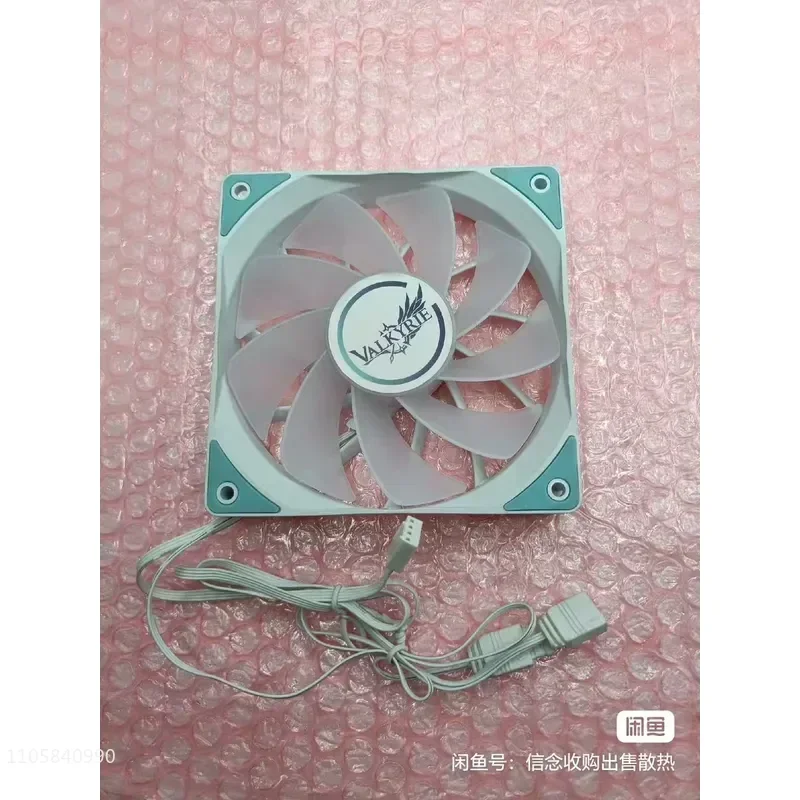 for Valkyrie V12FRW Reverse to CPU 12CM Water Cooled Radiator ARGB White