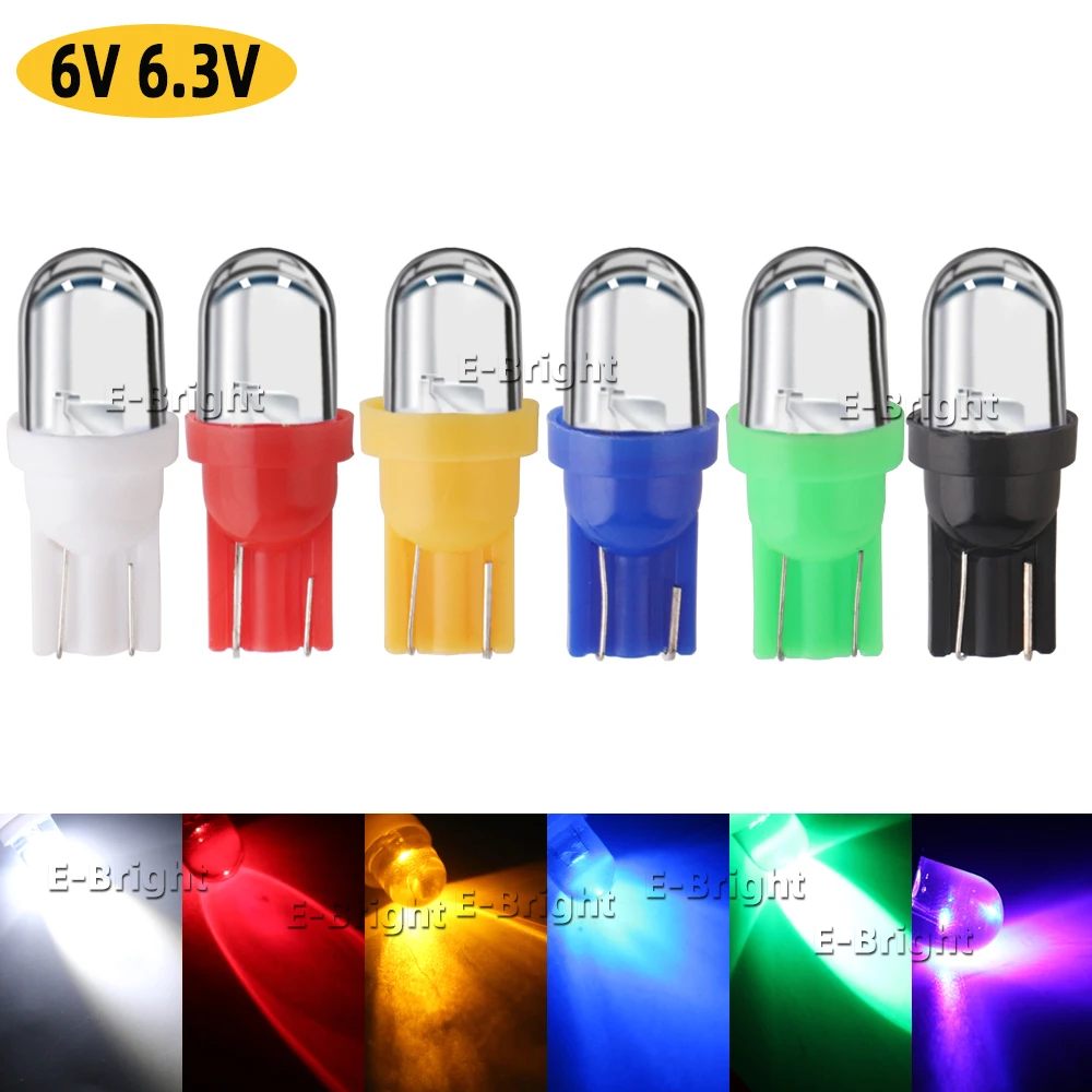 2825 555 158 192 168 194 T10 DC 6V 6.3V Led Bulb Arcade Pinball Machine Game Car Lights Flashlight White Blue RGB Red Blue 10PCS