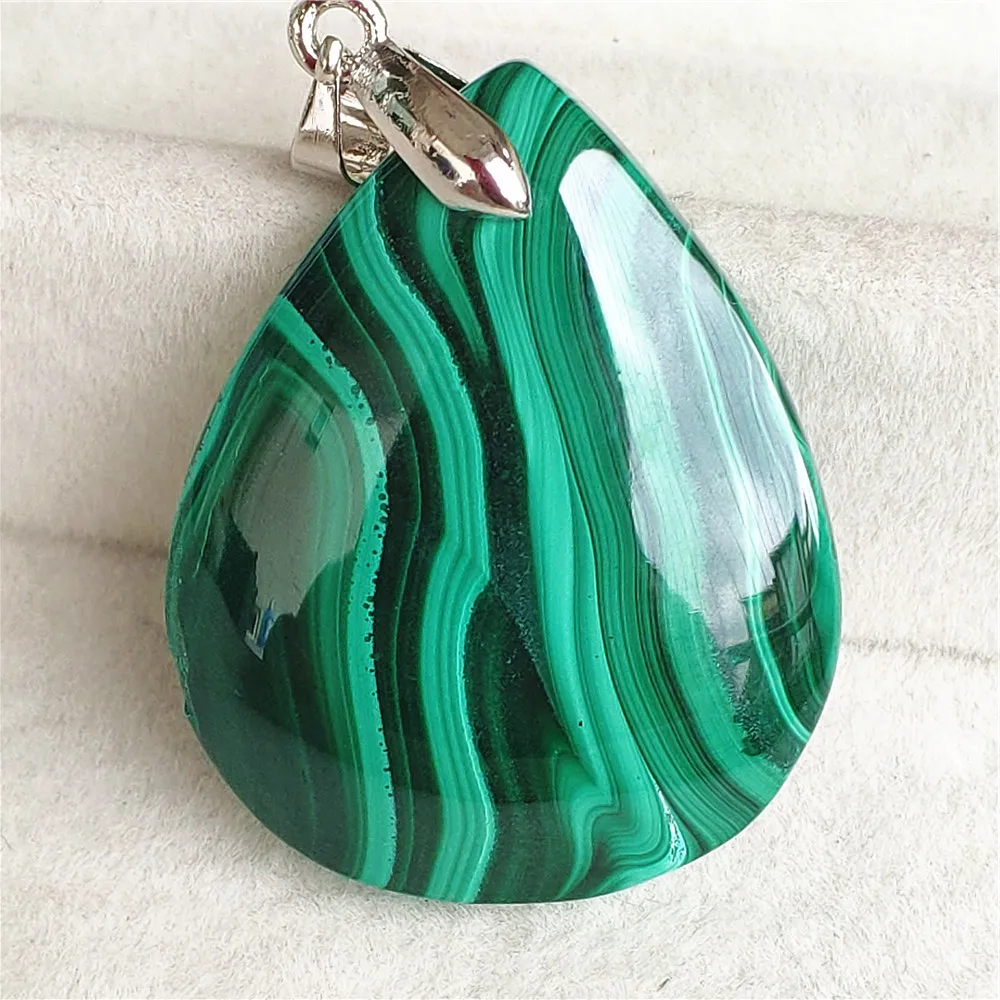 

Natural Green Chrysocolla Malachite Pendant Rare Bead Gemstone Women Men Necklace Malachite Fashion Jewelry AAAAAA