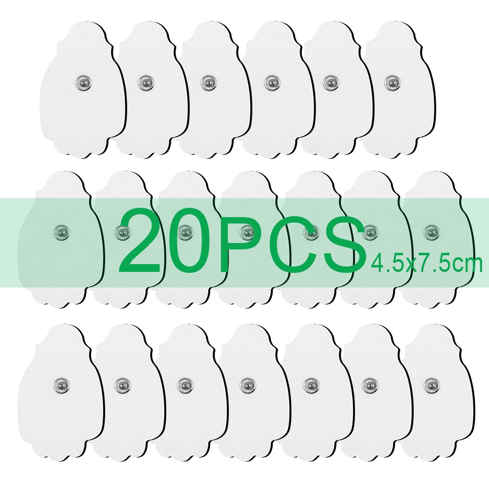 Elektrostimulation Patches Zehn Elektroden Pads für EMS Muskel Stimulator Elektrische Massage Ersatz Leitfähigen Gel Aufkleber