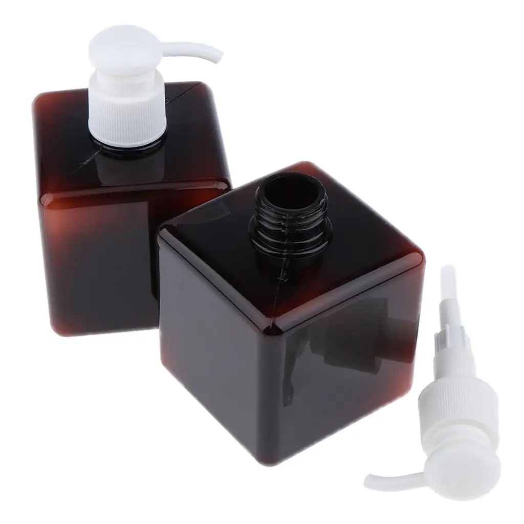 250ML Plastic Pump Bottles (2-Pack Plastic Pumps), Great as Essential Oil