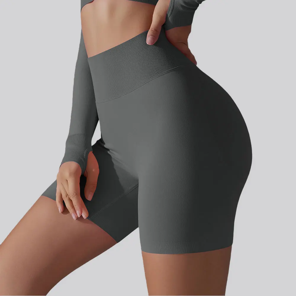 

Women's Yoga Legging Shorts Quick Drying Cycling Workout Gym Shorts Squat Proof High Waist Seamless Fitness Sports Tight Short